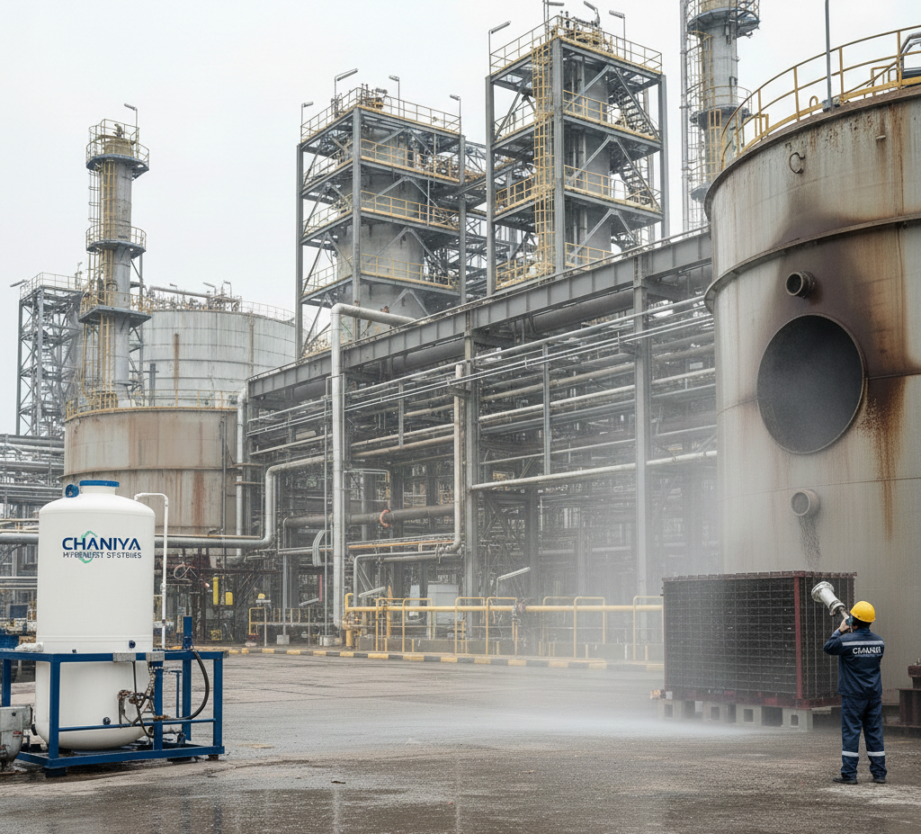 Industrial cleaning process