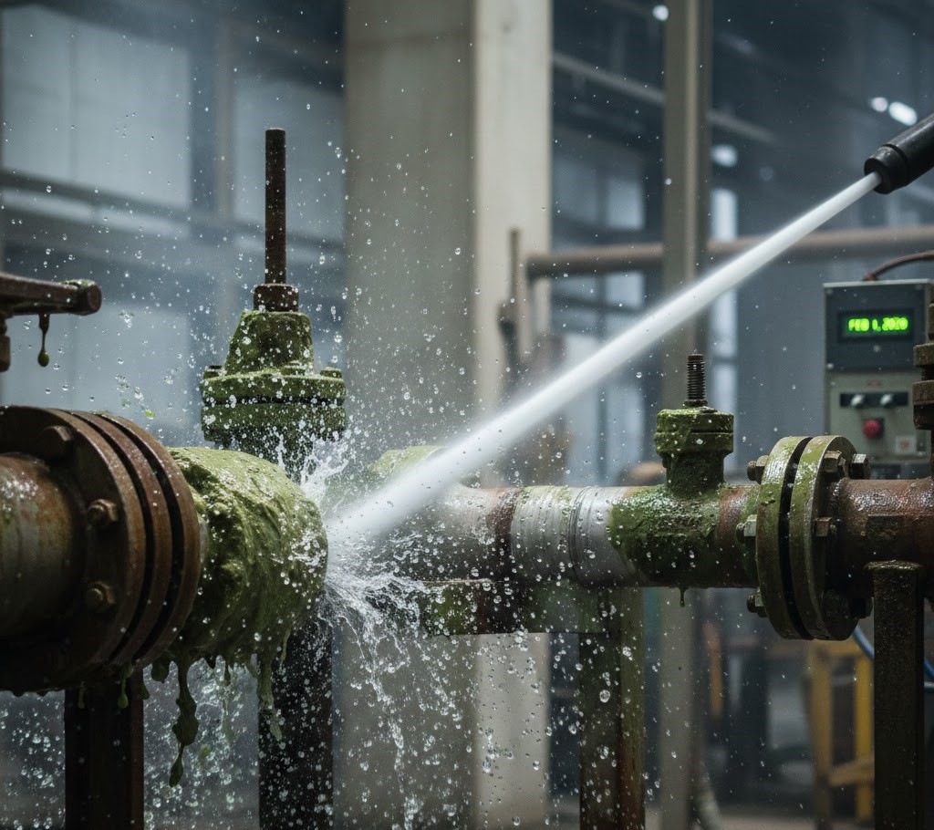 Chemical plant cleaning